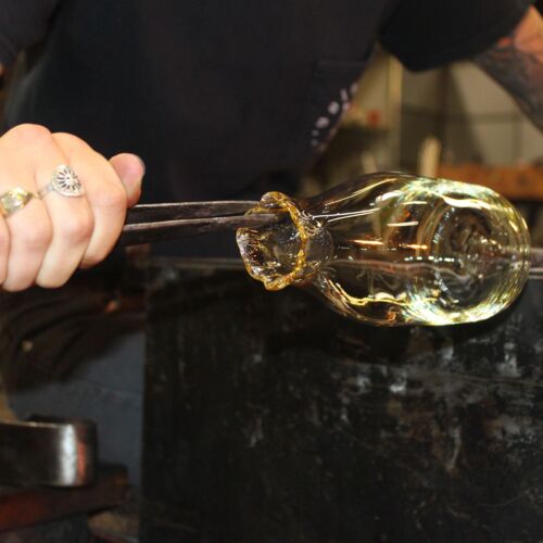 the crucible glass blowing bottles and vases 5