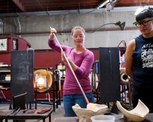 the crucible glass blowing youth glass blowing Immersion