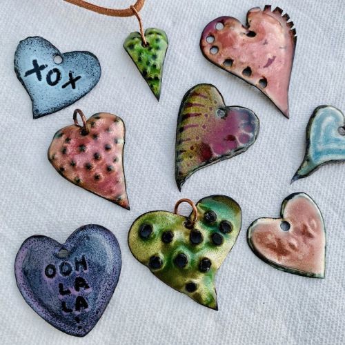 Enamel Hearts