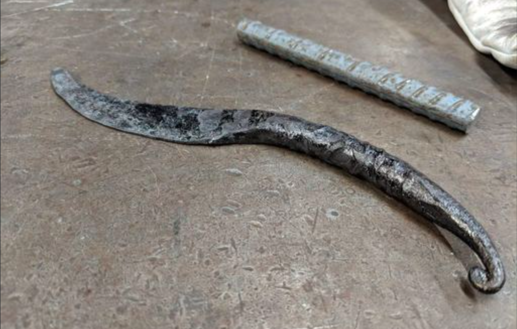 rebar knife blacksmithing projects