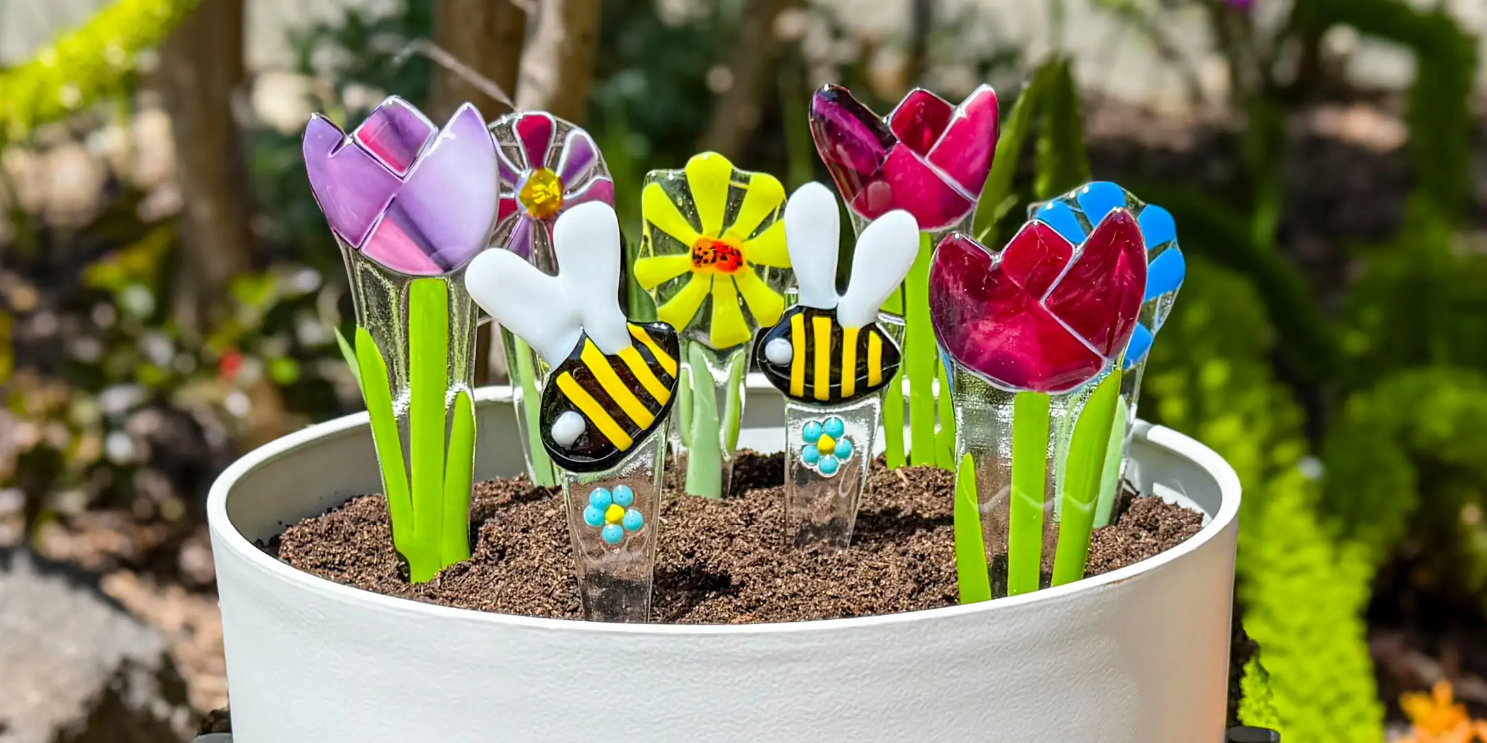 Fused Glass Flowers