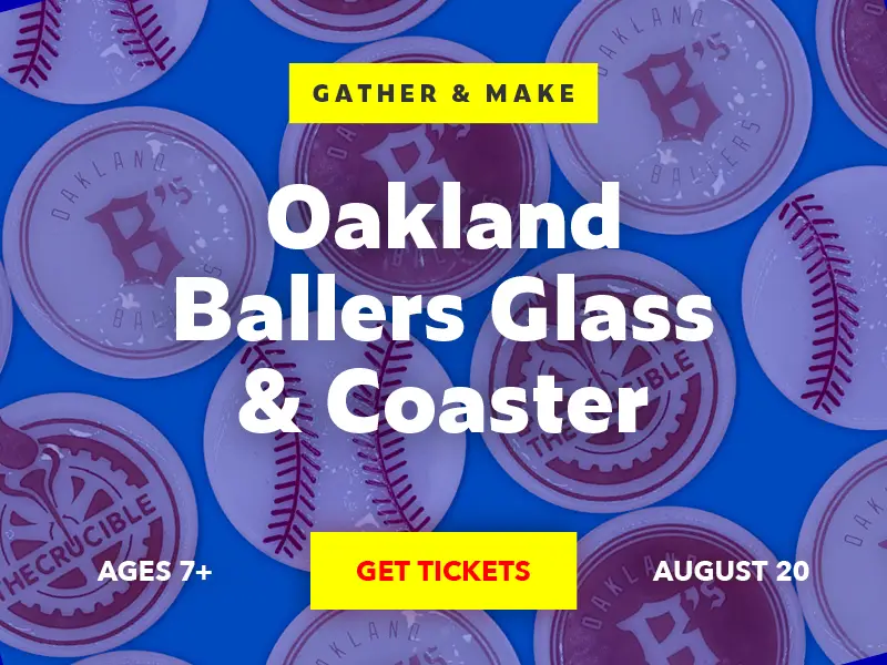 Oakland Ballers Glass & Coaster