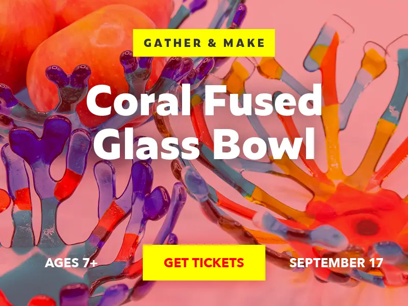 Gather & Make: Coral Fused Glass Bowl