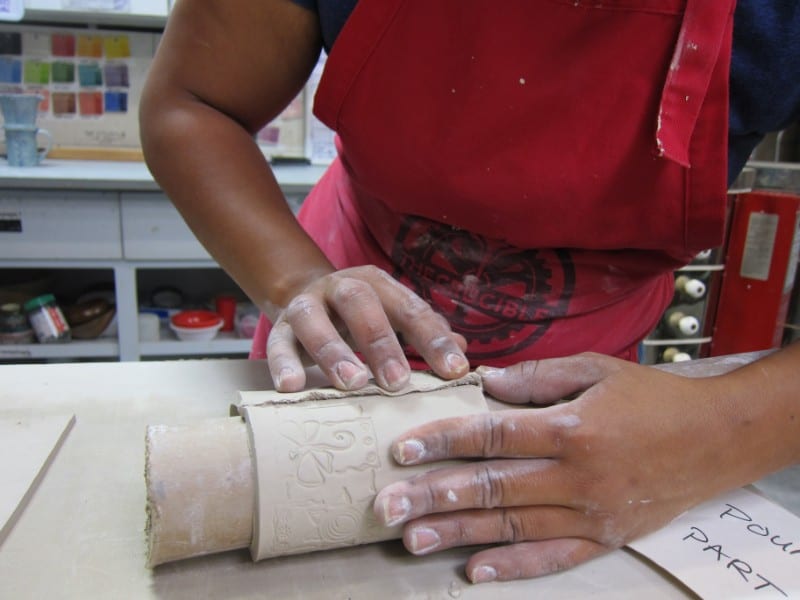 Ceramics_Ceramics I_ Coffee pourover project_June 2018_5459 hand-build a ceramics pour over the crucible oakland