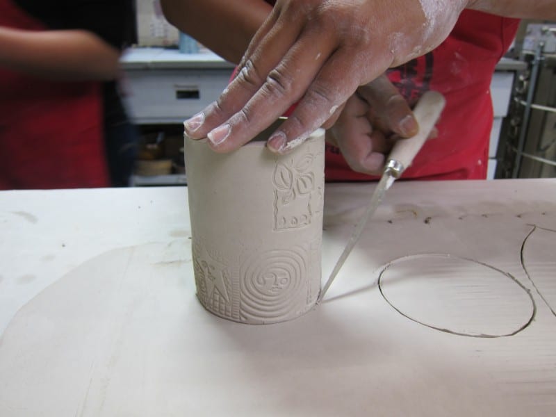 Ceramics_Ceramics I_ Coffee pourover project_June 2018_5464 hand-build a ceramics pour over the crucible oakland