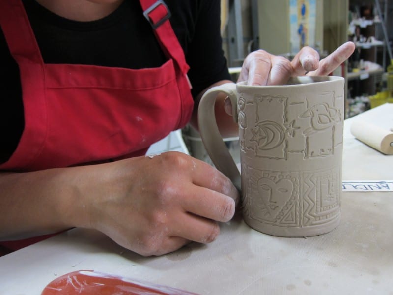 Ceramics_Ceramics I_ Coffee pourover project_June 2018_5542 hand-build a ceramics pour over the crucible oakland