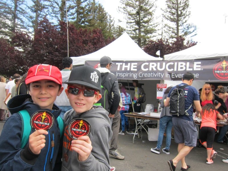 Maker Faire 2018_Crucible Booth Kids_5381