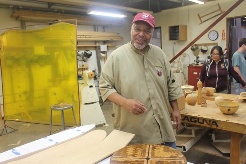 Fire and Water Open House_ August 2018_ David Page Woodworking demo_0916